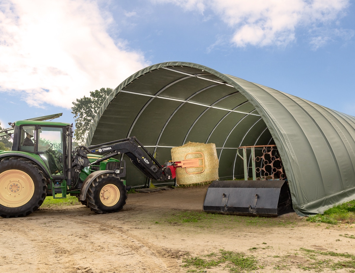 Rundbogenhalle landwirtschaftliche Nutzung Toolport Lagerhalle